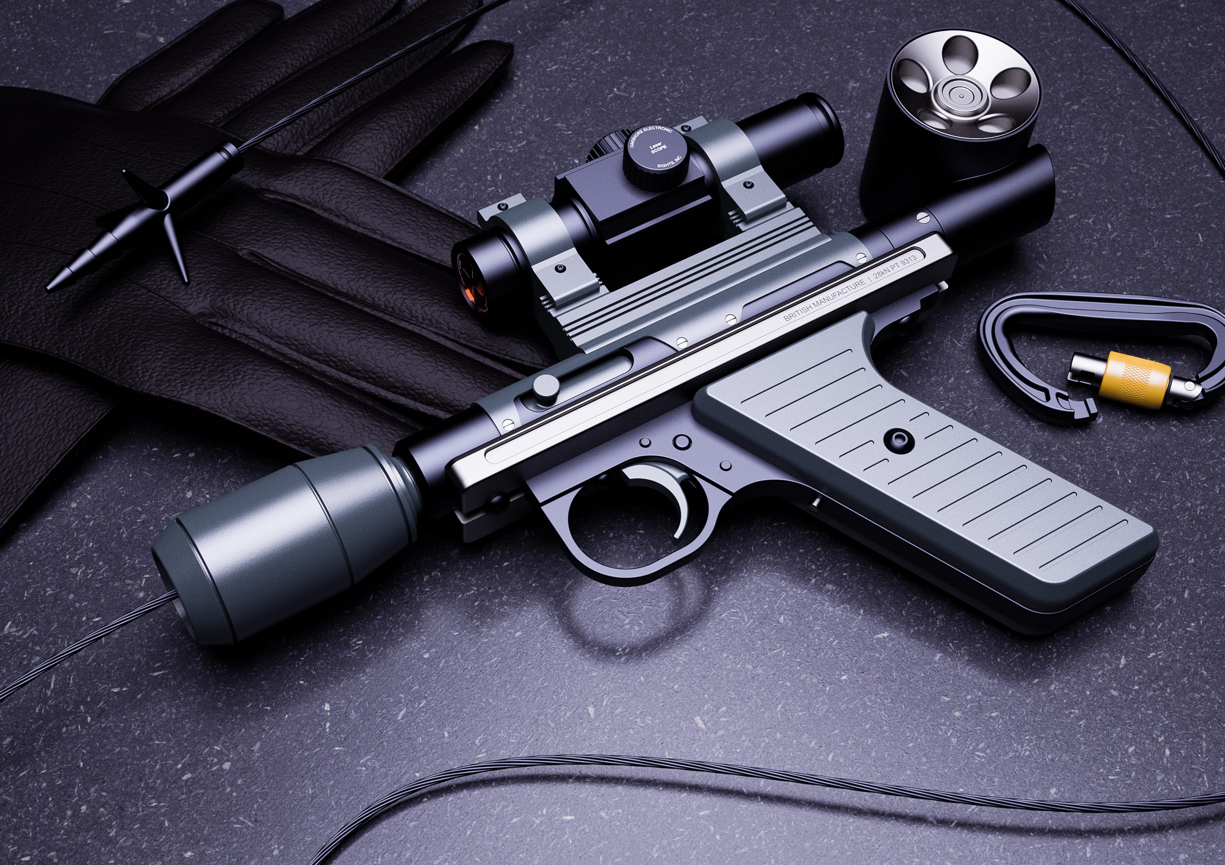 007 Piton Gun found in Goldeneye.